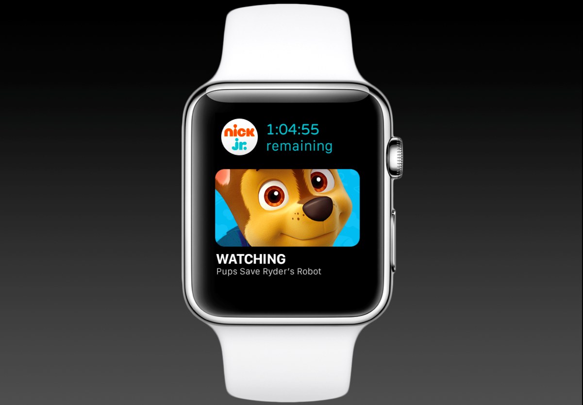 Nick Jr. Apple Watch — Viewing activity