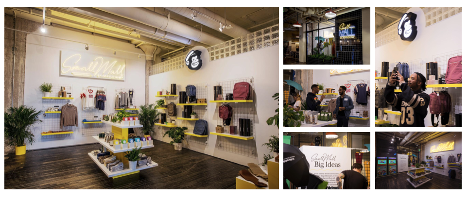 Small Mall by Mailchimp — the pop-up retail experience, inside and out