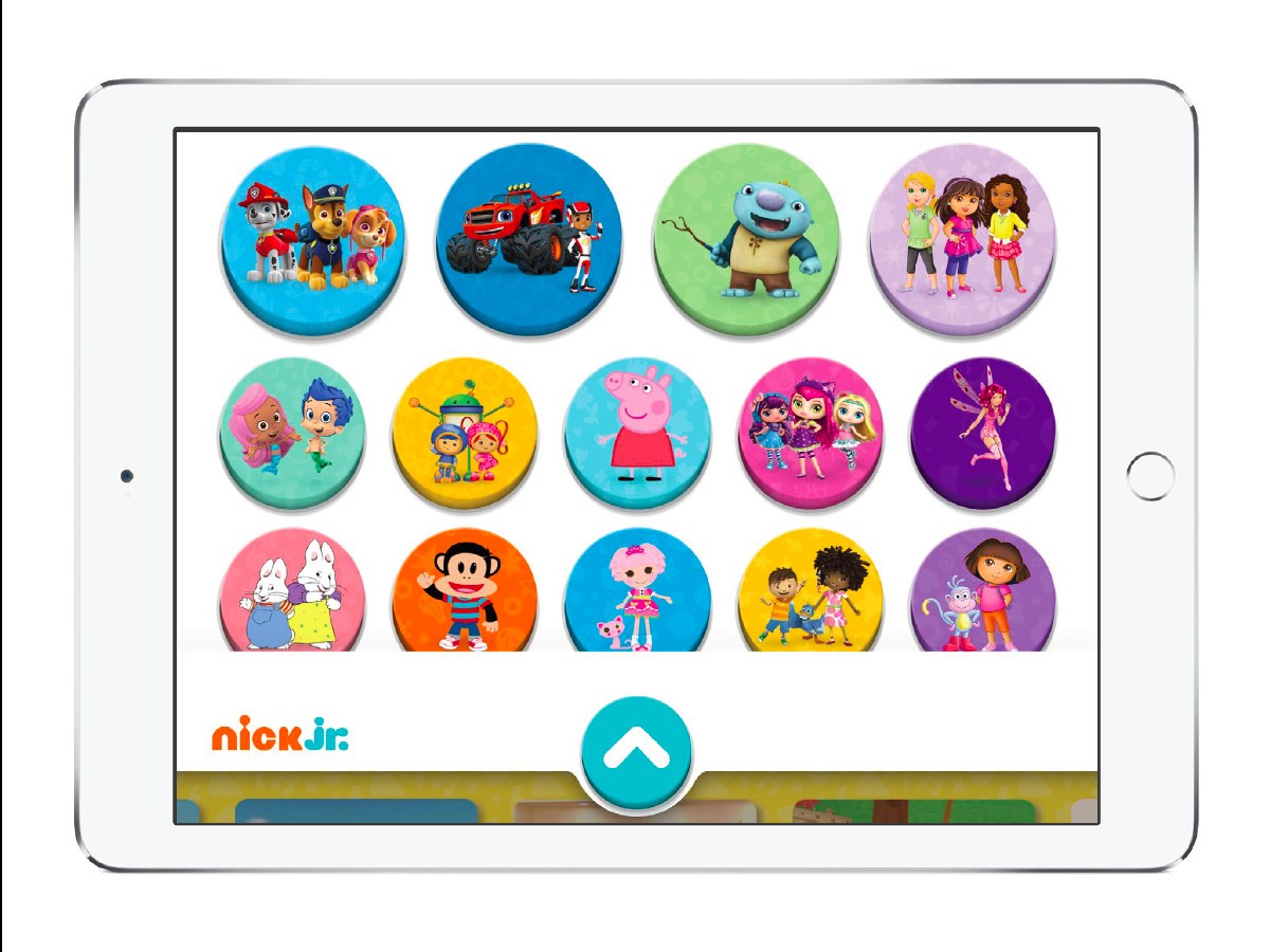 Nick Jr. tablet — Character-based show discovery