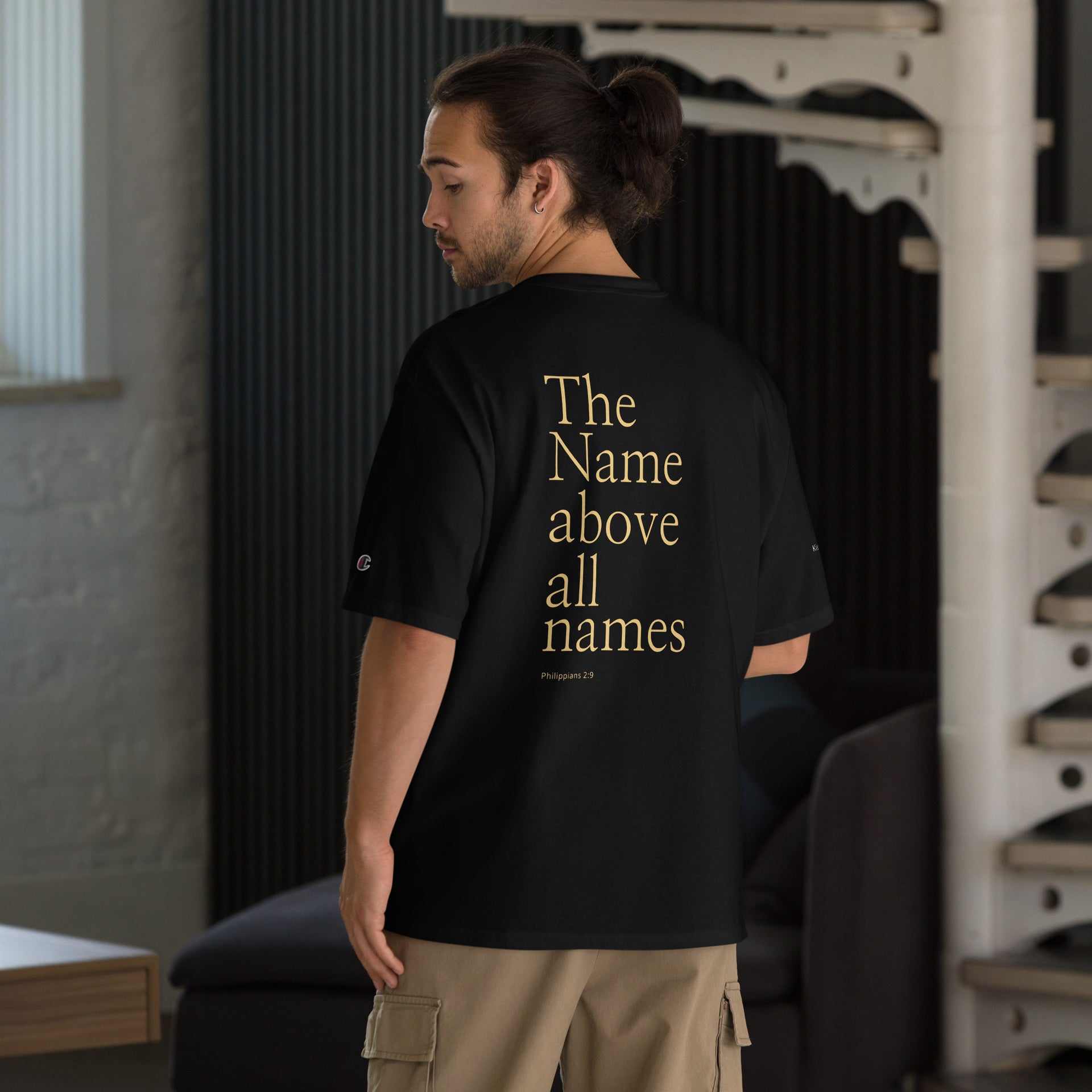 King of Kings apparel — Champion tee from the launch collection